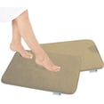thumbnail image 1 of Set de 2 Tapetes para Baño Bluelander Antiderrapante Memory Foam Beige, 1 of 5