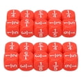 thumbnail image 2 of 20Pcs Fraction  Class Set, Numbered  Plastic 6 Sided Faceted Table Game Accessories For Kids Math Practice, 2 of 8