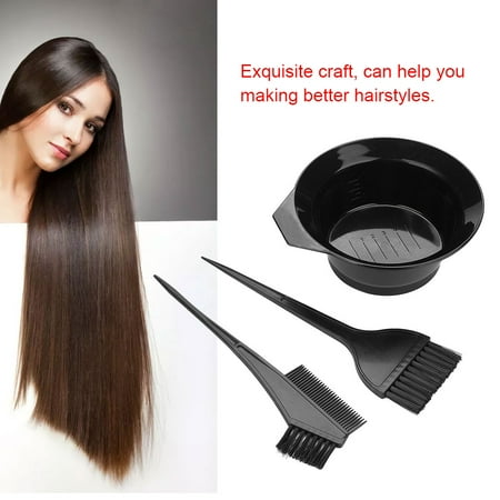 Lhcer Coloring Brush Hair Perming Tools 3pcs Hair Coloring Brush