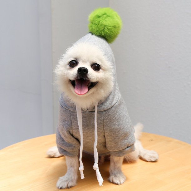 Ropa cálida de invierno para perro, abrigo de felpa bonito, sudaderas con capucha, chaqueta para disfraz de Mascota para cachorro, gato, Bulldog Francés, Chihuahua, perro, ropa de Navidad