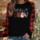 thumbnail image 1 of Puntoco Mujer Otoño e Invierno Impreso Camiseta Suelta Manga Larga Blusa Cuello Redondo Casual tops Puntoco Puntoco-2737, 1 of 5