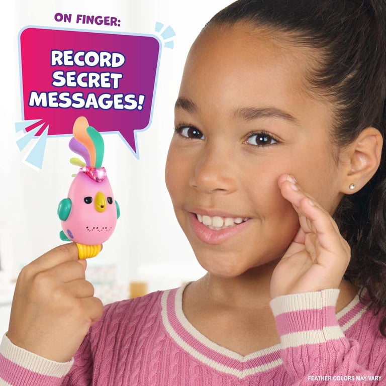 FINGERLINGS - Harmony – paarse interactieve aap baby – elektronisch pluche dier voor kinderen vanaf 5 jaar – interactief dier dat aan de vinger vasthoudt – reacties op aanraking – 70 geluiden