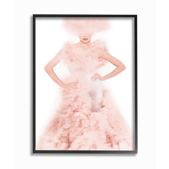 Stupell Industries Women's Couture Fashion Illustration Glamour Pose Designed by Amanda Greenwood