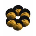 thumbnail image 7 of 15 Inch Round Placemats Set of 6, Yellow Fruit Non Slip Heat Insulation PP Table Mats, Modern Minimalist Decor Black Background Washable Place Mats for Kitchen Dining Party Table Decor, 7 of 7