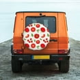 thumbnail image 4 of Haiem Spare Tire Cover , Wheel Cover with Fresh Red Tomato printed, Camper Spare Tire Cover Fit for Jeep Wrangler Rv SUV Truck Travel Trailer-16 inch, 4 of 9