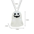 thumbnail image 6 of Dserhfy Ghost Jewelry Glow-In-The-Dark Ghost Necklace Earring Accessory Cute Resin Luminous Ghost Charm for Halloween, 6 of 8