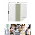 thumbnail image 5 of Sage Green Striped Cloth Napkins Washable Set of 2, Modern Geometric Abstract Art Reusable Dinner Table Napkins Cloth Bulk for Weddings Kitchen Restaurants Hotel Events Parties 20 x 20 Inch, 5 of 9