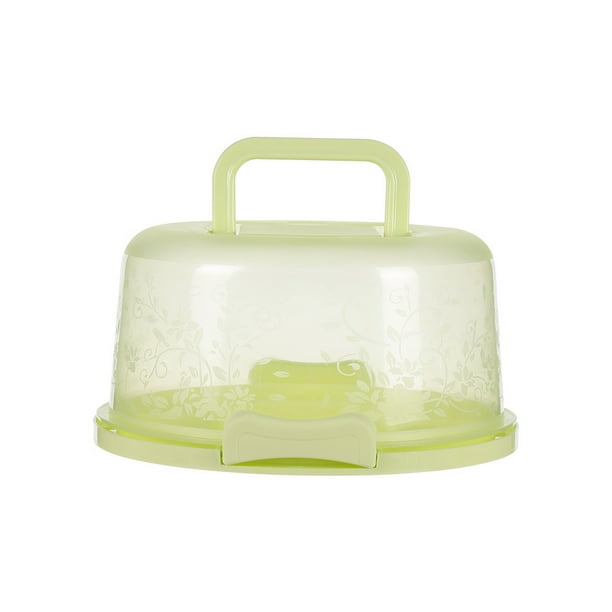 Decodeary Portable Cake Storage Box Party Bread Dessert Boxes Round Shaped Food Egg Packaging
