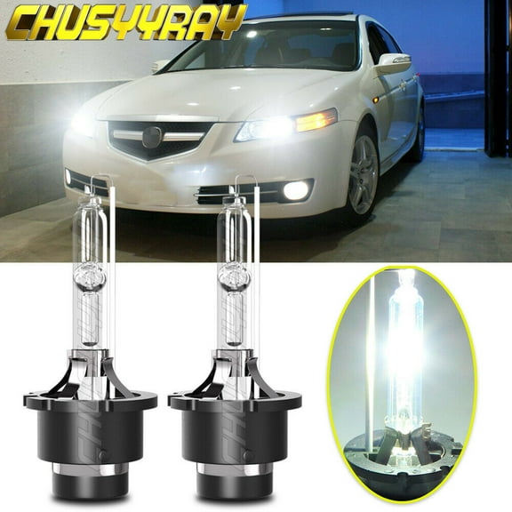 D2S Hid Headlight Bulb for Acura Tl 2004-2008 High & Low Beam Stock Fit Qty2