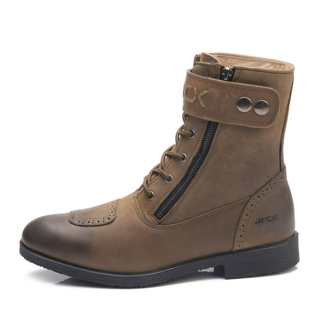 Breathable Motorcycle Boots for All Seasons - Unisex Motorcycle Cycling Shoes, brown,44