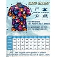 thumbnail image 4 of Netecom Cute Monster Art Hawaiian Shirt for Men Women, Cartoon Button Down Summer Aloha Beach Short Sleeve Shirts, 4 of 6