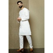 ELINA FASHION Mens Cotton Kurta Pajama Set Tunic Indian Festival Traditional Wear