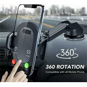 Fast Track USA 360 Car Phone Mount Holder Adjustable Telescopic Arm Cell Phone Mount Holder with Adjustable Cradle