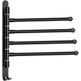 thumbnail image 1 of Swivel Towel Rack Swivel Wall Mounted Towel Rack With 4 Arms 180° Rotation Towel Bars With Hooks For Kitchen Balcony Bathroom, 1 of 5