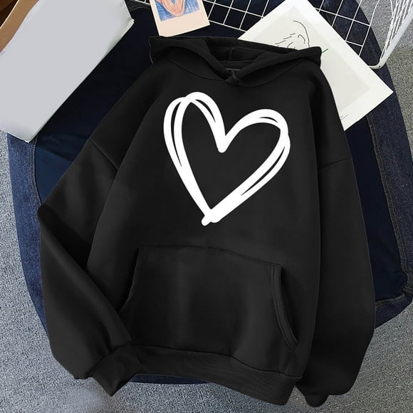 Deals Clothes under $5 yoeyez Hoodies for Teen Girls Plus Size Casual Pullover Tops with Hooded Lightweight Drawstring Tops with Pockets