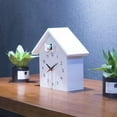 thumbnail image 4 of Cuckoo Wall Clock, Natural Bird Voices Or Cuckoo Call, Birdhouse Clock Pendulum, Wall art for home Living Room kitchen and office Decoration for Shelves White, 4 of 8