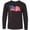 AB-Black, variant on Inktastic American Flag Design Long Sleeve Youth T-Shirt