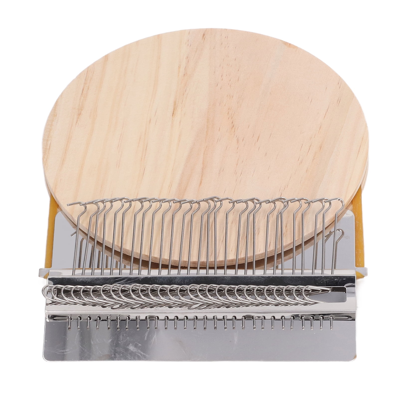 28 Hooks Darning Mini Loom Machine, Small Speedweve Weaving Loom Wooden Weaving Frame Loom, Hand Craft DIY Weaving Repair Tool for Jeans,Socks and Clothes
