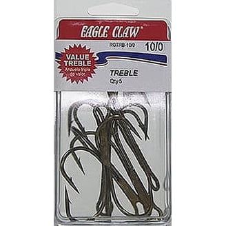 Hameçons Eagle Claw Featherlite Lazer #L744G Taille 1.5/0 Lot De 20 Neuf