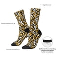thumbnail image 4 of Logiee Leopard Print Adult Socks for Men & Women,Calf Socks, Ankle Socks,Boots Socks,Breathable Casual Sock,Unisex Crew Socks, 4 of 6