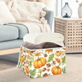 thumbnail image 5 of Foldable Fabric Storage Bin With Handle Collapsible Basket Box Storage With Lid Organizer Acorns, 5 of 7