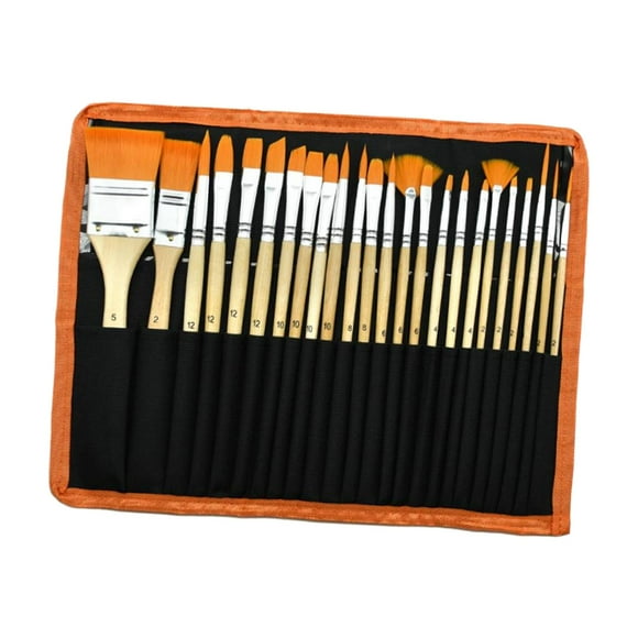 24x Paint Brushes for Acrylic Painting for Miniature Detailing Rock Painting