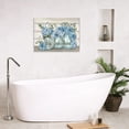 thumbnail image 5 of Farmhouse Bathroom Decor Wall Art Blue Flower Pictures Wall Decor Relax Soak Unwind Bathroom Sign Canvas Painting Prints Artwork Home Decorations Framed for Bedroom 12inx16in, 5 of 6