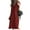 Red, variant on ZANZEA Women's Summer Evening Dress V-Neck Side Fork Plaid Shirt Dresses
