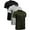 33# 3Pack:Black+Gray+Olive Green, variant on NELEUS Mens Dry Fit Mesh Athletic Shirts 3 Pack,Black+Gray+Olive Green,US Size S