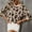 Khaki, variant on EQWLJWE Women's Long Sleeved V-Neck Leopard Print Casual Fashion Pullover Sweater Women's Sweater Holiday Clearance