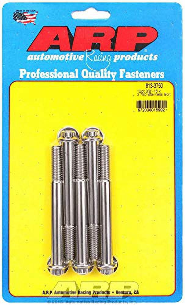 S/S Bolt Kit - 12pt. (5) 3/8-16 x 3.750