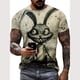 thumbnail image 2 of Camiseta de verano para hombre, informal, de calle, de manga corta, con estampado de dibujos animados en 3D, divertidas camisetas de animales, ropa de calle de moda para hombre, 2 of 5
