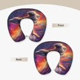 thumbnail image 3 of Gaeub Astronaut Dolphin Print Memory Foam Travel Pillow,U-Shaped Neck Pillow,Head Neck Support Airplane Pillow,Flight Pillow for Traveling,Car,Home,Office,Washable Cover, 3 of 8