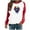 Red#halloween tops women, variant on Women Halloween Shirts Raglan Long Sleeve Crewneck Sweatshirt Funny Ghost Print Tops Vintgae Festival Clothes Gift Black,S