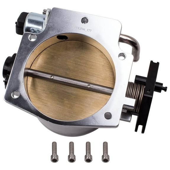 maXpeedingrods 102mm Throttle Body Assembly with TPS IAC Throttle Position Sensor for Chevy LSX LS LS1 LS2 LS7 Silver