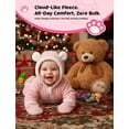 thumbnail image 2 of Pijama con Capucha de Forro Polar para Bebé PATPAT Rosa Teddy 18-24M, 2 of 8