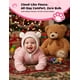 thumbnail image 2 of Mameluco de lana con capucha para bebé PATPAT Bear Pink 12-18 M, 2 of 8