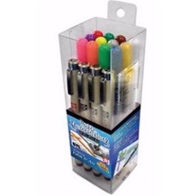 G T Luscombe 67228 Bible Journaling Pen Set - 17 Micron & Gelly Roll Pens & 5 in. Ruler