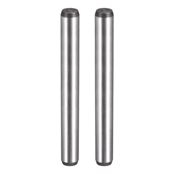 Uxcell Pasadores de Espiga de Acero Aleado Tratado Térmicamente de 3/8 Pulgadas x 3 Pulgadas Acabado Brillante Paquete de 2