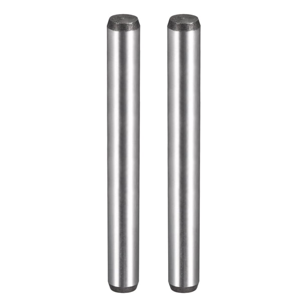 Uxcell Pasadores de Espiga de Acero Aleado Tratado Térmicamente de 3/8 Pulgadas x 3 Pulgadas Acabado Brillante Paquete de 2