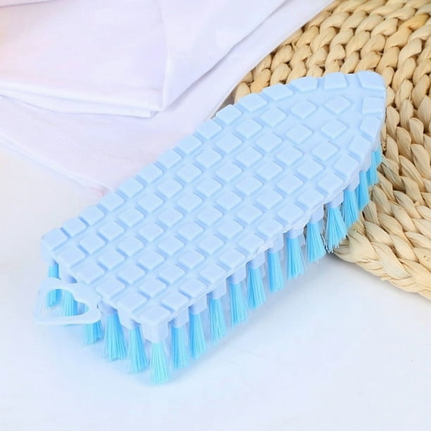 Cepillo de limpieza flexible con cerdas suaves para cabezal de ducha | Mango ergonómico | Diseño curvo para esquinas, paredes y bañeras de difícil acceso | Quitamanchas para la limpieza del baño