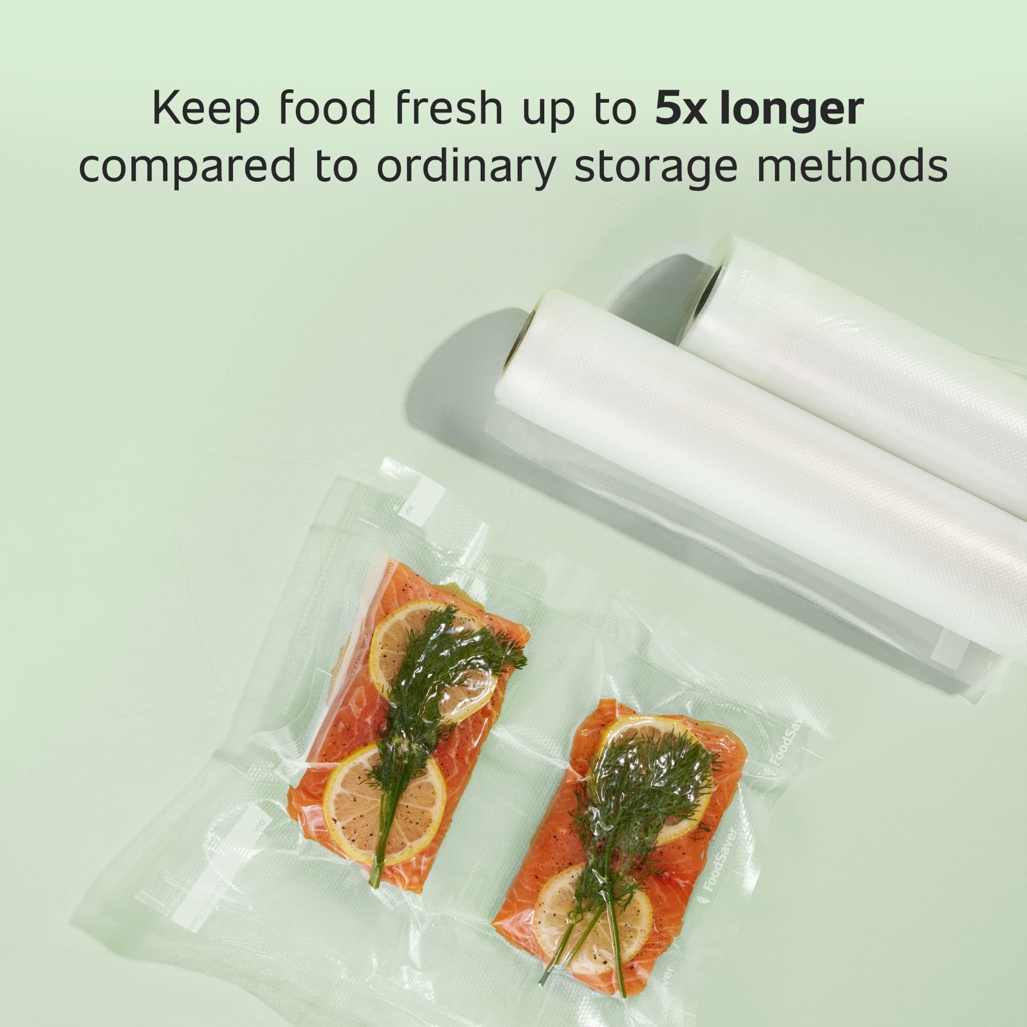 (4 pack) FoodSaver Portion Pouch 11 in. Vacuum Seal Roll, 11" x 16', 1 Pack