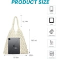 thumbnail image 3 of Kukuzhu Beach Bags for Women, 2 in 1 Summer Mesh Beach Tote Bag Hand Woven Beach Bag Weaving Hollow Shoulder Bag Handbag, 3 of 5