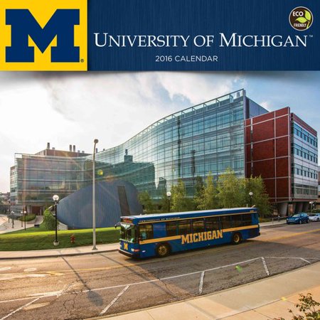 University of Michigan 2016 Calendar - Walmart.com