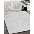 thumbnail image 3 of Ahgly Company Machine Washable Indoor Square Transitional Dark Goldray Area Rugs, 5' Square, 3 of 7