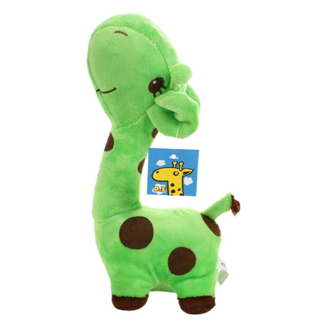 Juguete de peluche de jirafa, almohada de peluche colgante de dibujos animados, E65D