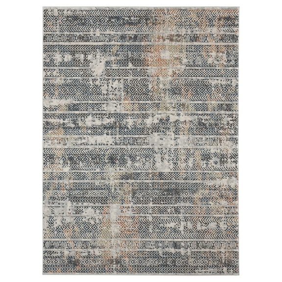 United Weavers Allure Area Rug 2620 31075 River Ivory Worn Scratches 9' 10" x 13' 2" Rectangle
