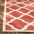 thumbnail image 5 of SAFAVIEH Beach House Talbot Geometric Indoor/Outdoor Area Rug, Red/Creme, 4' x 6', 5 of 7