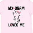 thumbnail image 4 of Inktastic My Gram Loves Me Girls Cat Girls Toddler T-Shirt, 4 of 5