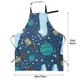 thumbnail image 2 of Cauagu Alpaca Astronaut in Space Aprons with Pockets,Waterproof Apron for Women,Kitchen Cooking Apron Adjustable Bib Aprons Chef Apron for Cooking,Drawing,Crafting, 2 of 8